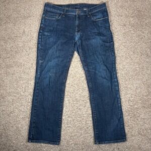 Mott & Bow Straight Leg Dark Wash Mens Jeans W35 L30